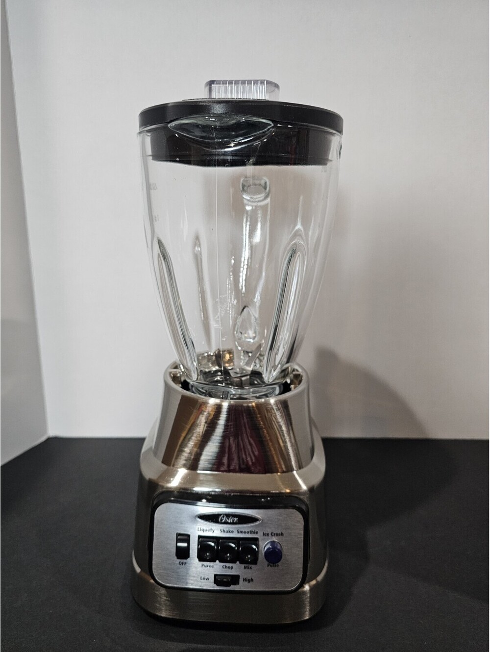 Oster BCBG08 8-Speed Blender Chrome 6-Cup Glass Jar 450W Tested Works